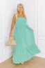 Oh So Chic Maxi Dress in Sea Glass Curves sold by Impressions