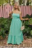Oh So Chic Maxi Dress in Sea Glass Curves sold by Impressions