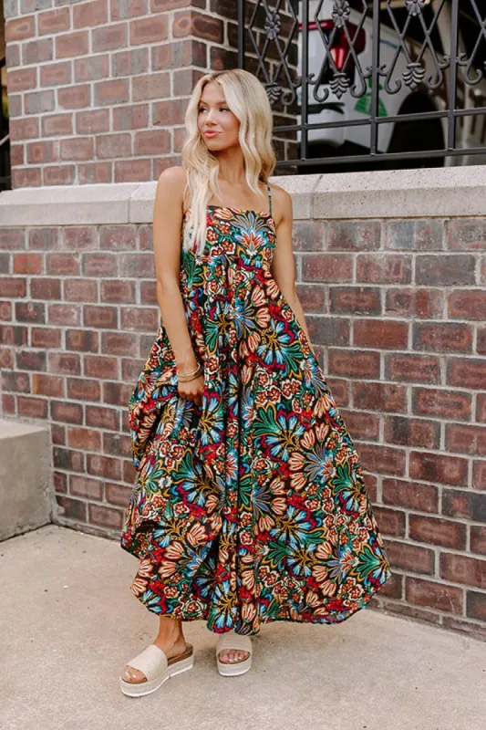 Secret Oasis Floral Maxi Dress sold by Impressions
