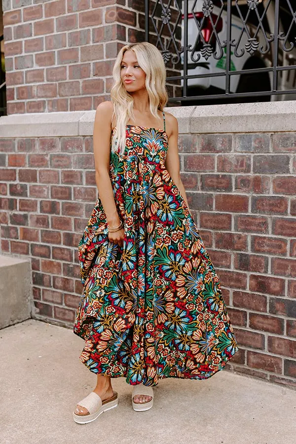 Secret Oasis Floral Maxi Dress sold by Impressions