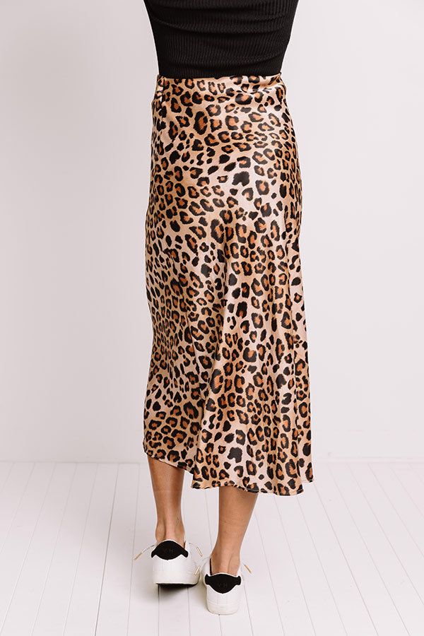 Turn Up The Sass Leopard Midi Skirt sold by Impressions product image thumbnail 3