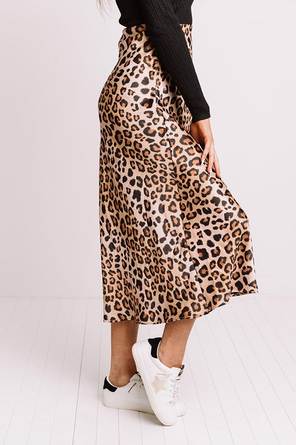 Turn Up The Sass Leopard Midi Skirt sold by Impressions product image thumbnail 4