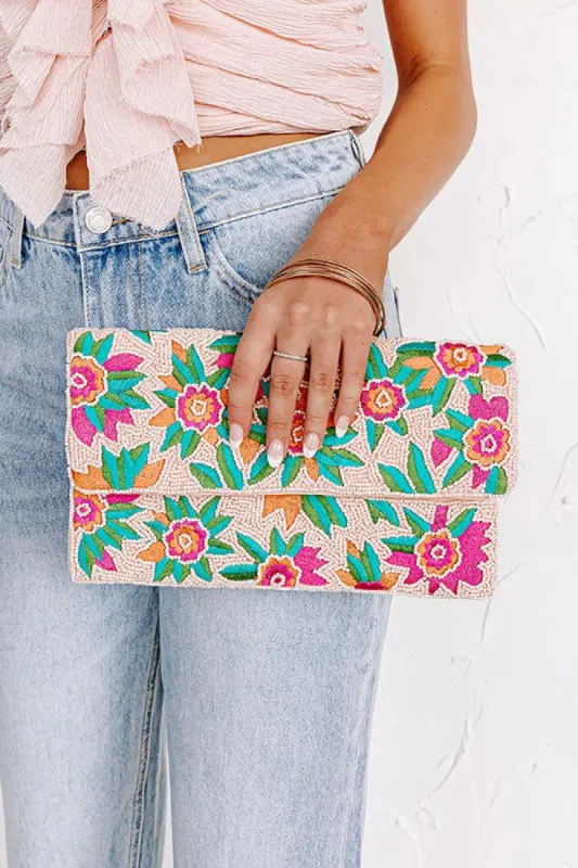 Vibrant Vibes Beaded Clutch sold by Impressions