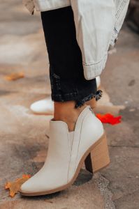 The Tuck Faux Leather Bootie sold by Impressions