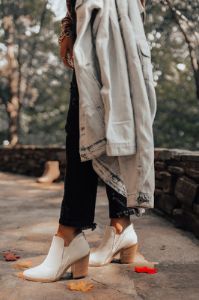 The Tuck Faux Leather Bootie sold by Impressions