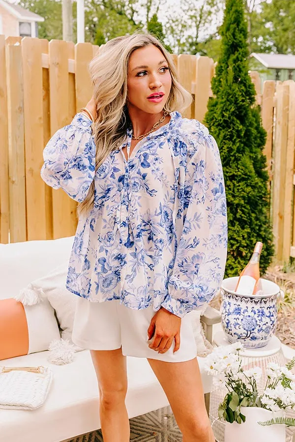 English Tea Garden Floral Shift Top sold by Impressions