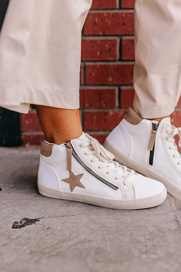 The Eras Vintage Faux Leather Sneaker In White sold by Impressions product image thumbnail 4