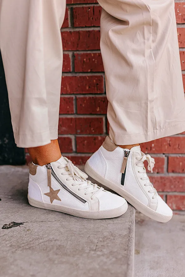The Eras Vintage Faux Leather Sneaker In White sold by Impressions product image thumbnail 5