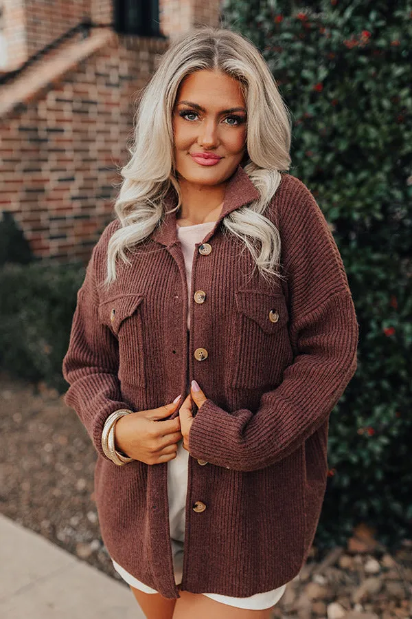 Next One Up Knit Jacket In Chocolate sold by Impressions product image thumbnail 4