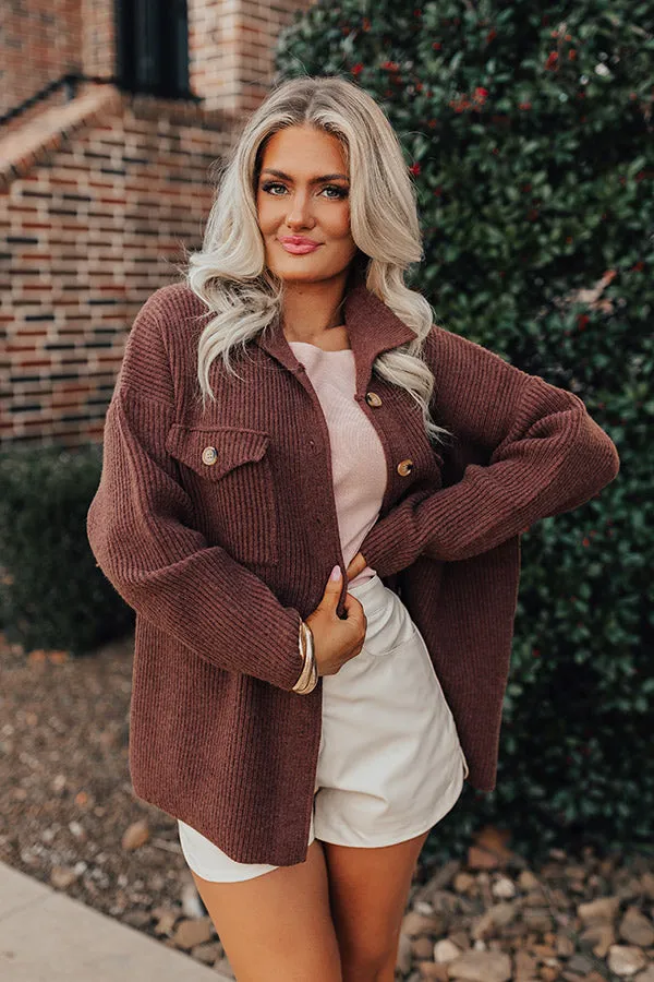 Next One Up Knit Jacket In Chocolate sold by Impressions product image thumbnail 2