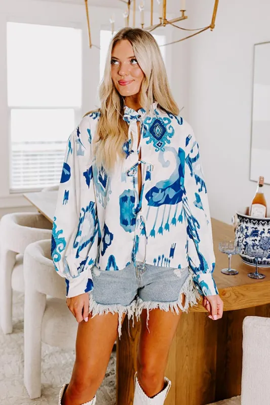 Feeling Affectionate Front Tie Top sold by Impressions