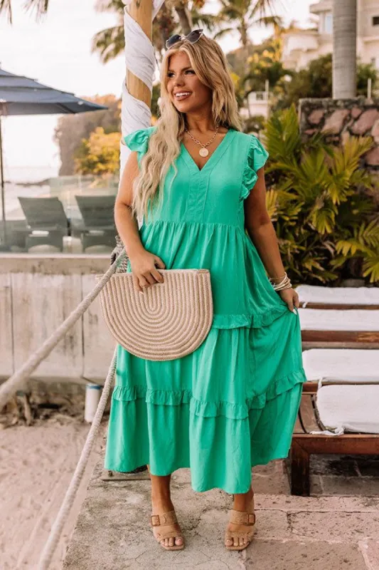 Patio Days Midi In Emerald Curves sold by Impressions