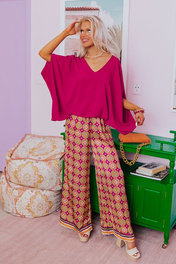 Be My Muse Top in Fuchsia sold by Impressions product image thumbnail 2