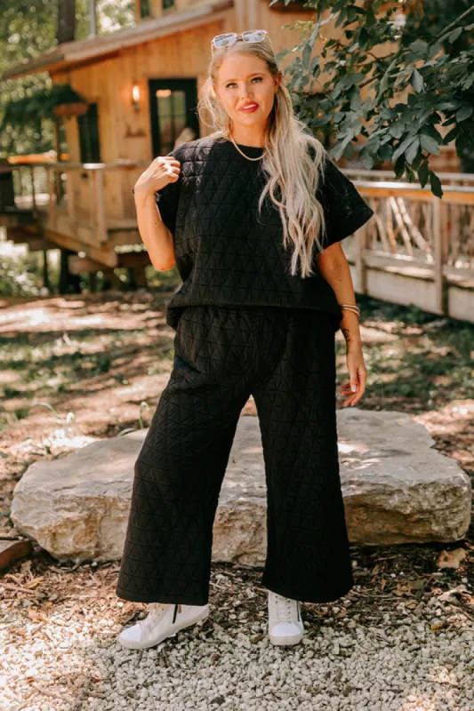 Creekside Cabin High Waist Pants In Black Curves sold by Impressions