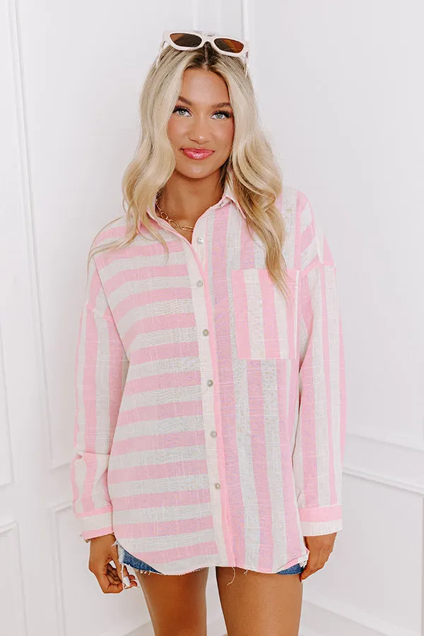 Suntan Smiles Stripe Button Up sold by Impressions product image thumbnail 3