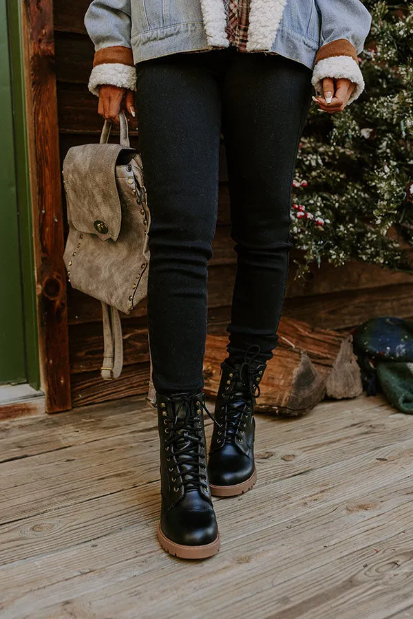 The Prescott Faux Leather Combat Boot sold by Impressions product image thumbnail 3