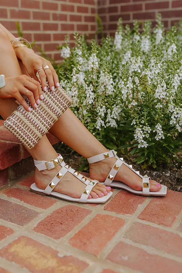 The Arlette Studded Sandal In Light Beige sold by Impressions product image thumbnail 5