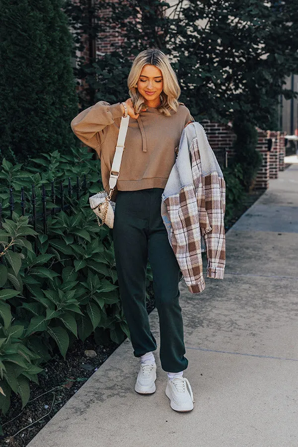 Gym Goals Luxe High Waist Oversized Joggers In Hunter Green sold by Impressions product image thumbnail 2