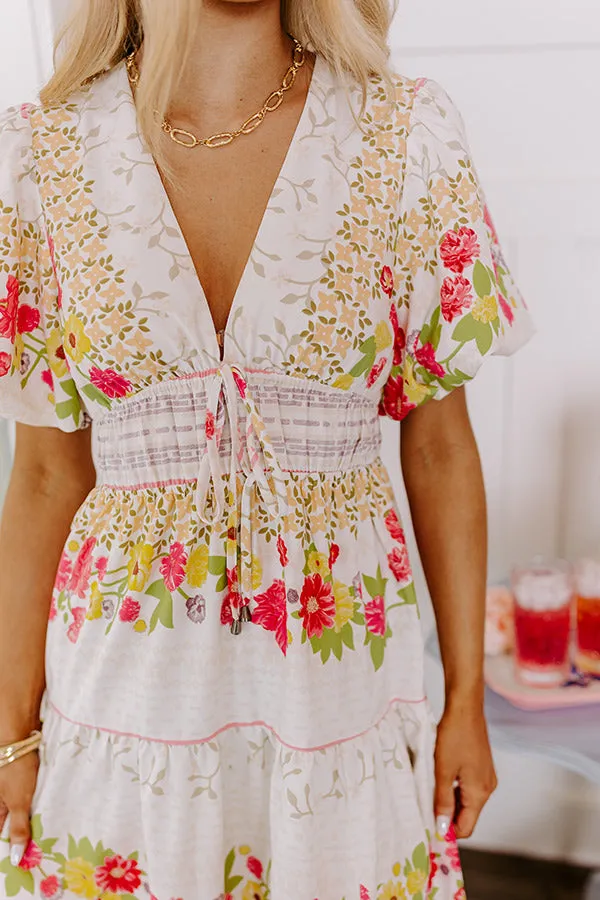 St. Tropez Stroll Floral Midi in Ivory sold by Impressions product image thumbnail 4