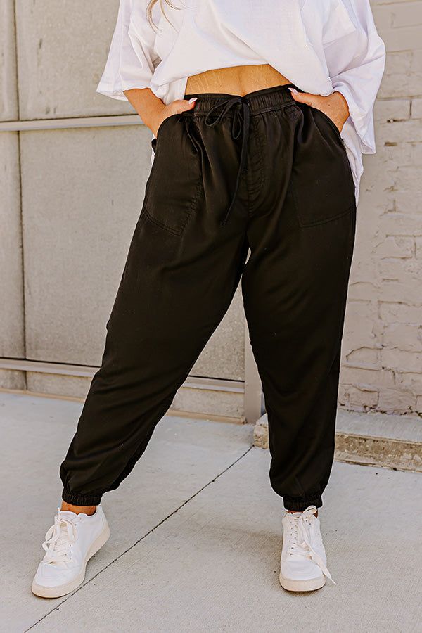 The Tryston Midrise Joggers In Black Curves sold by Impressions product image thumbnail 2