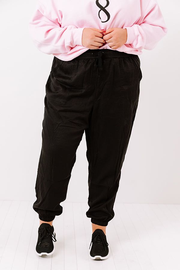 The Tryston Midrise Joggers In Black Curves sold by Impressions product image thumbnail 5