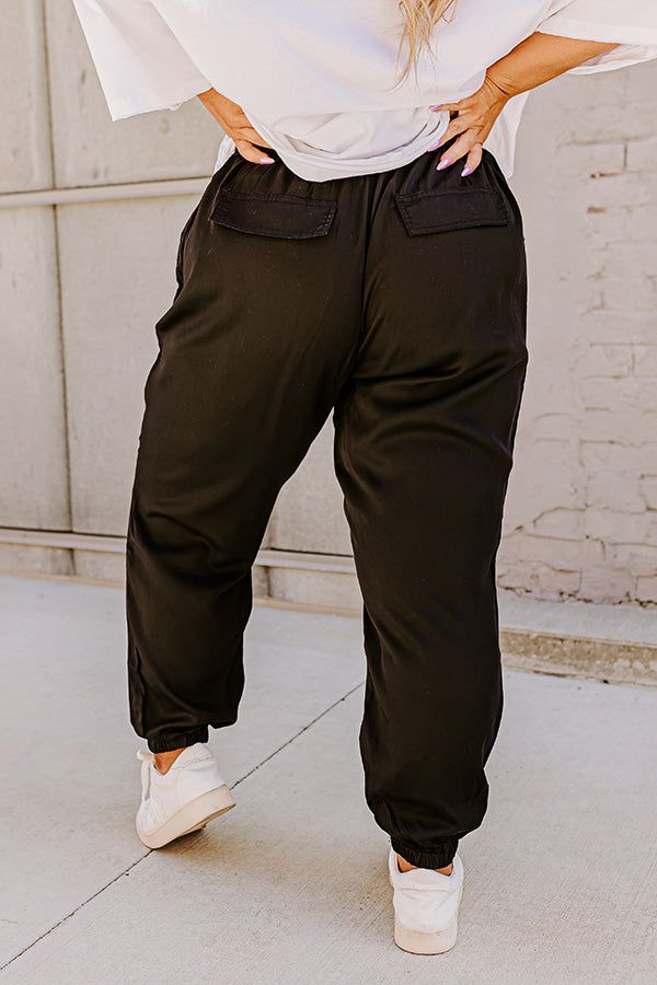 The Tryston Midrise Joggers In Black Curves sold by Impressions product image thumbnail 3