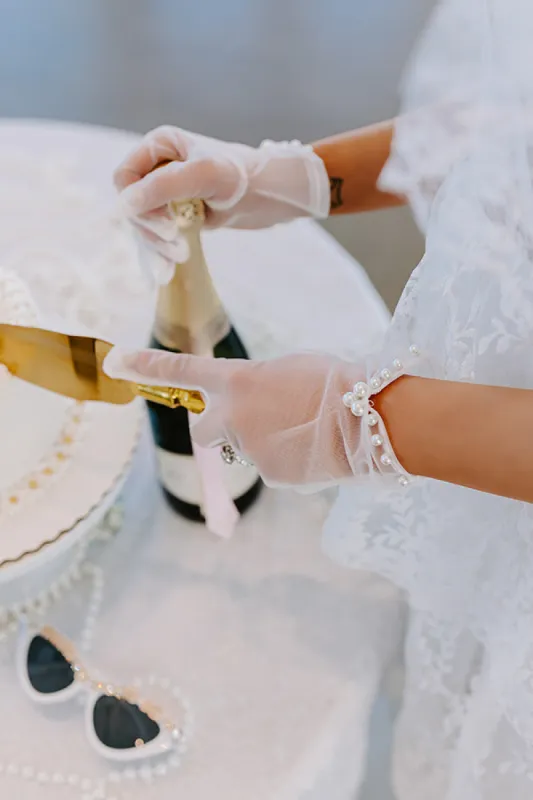 Heavenly Touch Mesh Gloves sold by Impressions