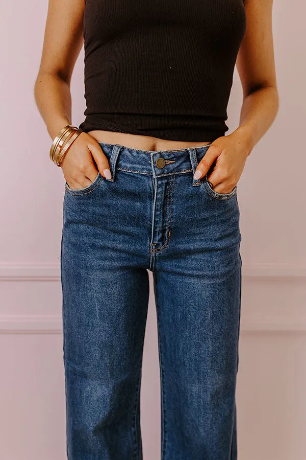 Just USA Roxanne High Waist Straight Leg Jean in Dark Wash sold by Impressions product image thumbnail 3