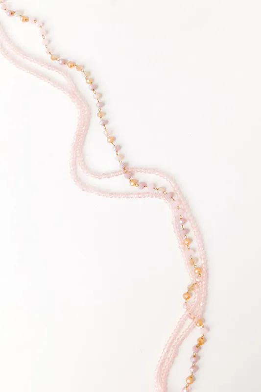 Summer Mirage Layered Necklace in Pink sold by Impressions