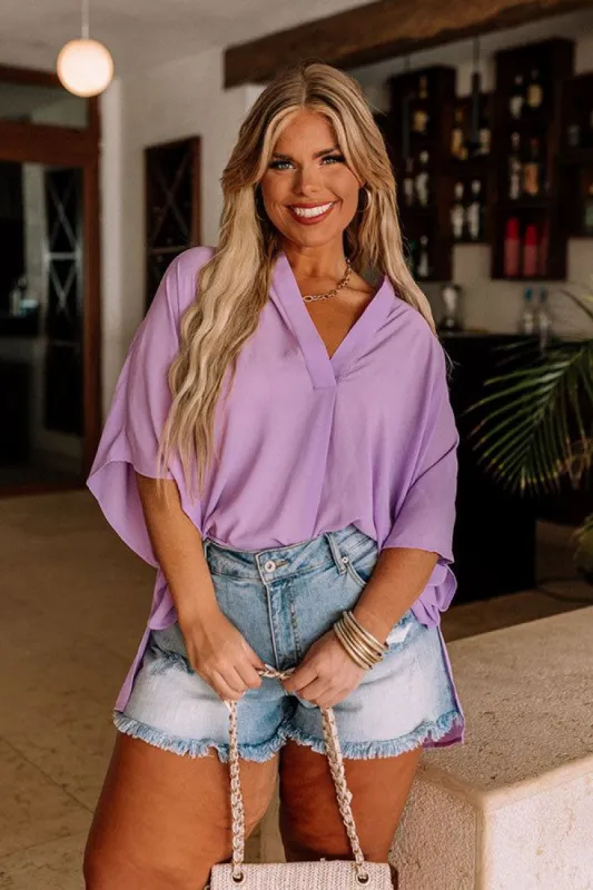 Creating Memories Shift Top In Lavender Curves sold by Impressions