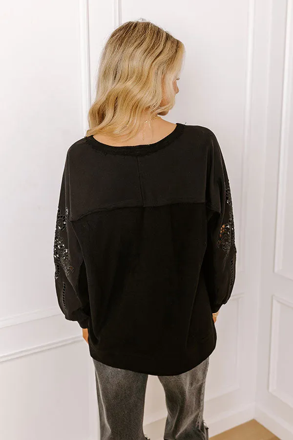 Ojai Afternoon Embroidered Top In Black sold by Impressions product image thumbnail 5