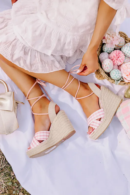 The Hadleigh Gingham Wedge sold by Impressions