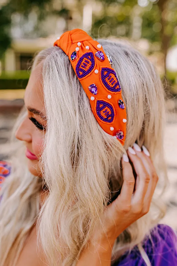 Team Spirit Embellished Headband In Orange sold by Impressions product image thumbnail 2