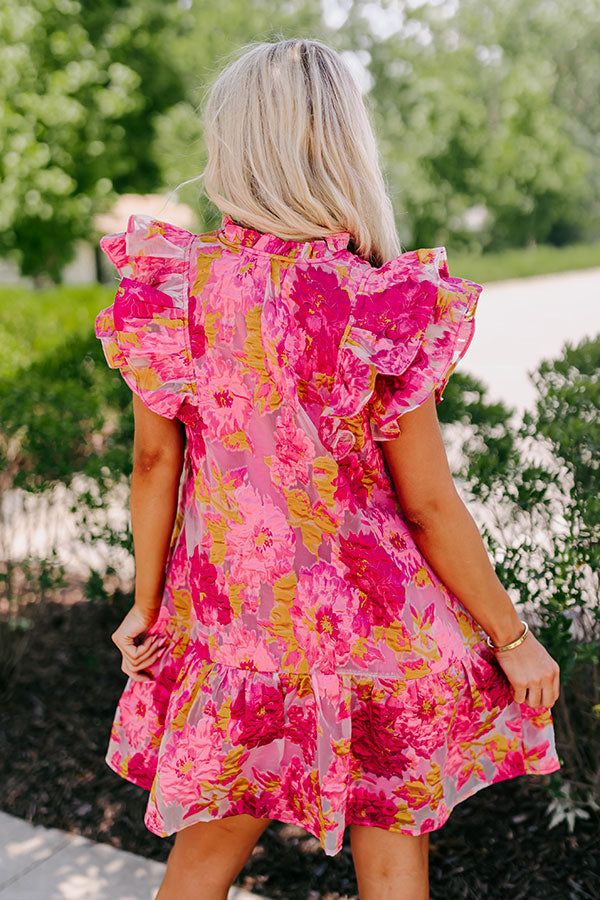 Keeping Interest Shift Dress in Fuchsia sold by Impressions product image thumbnail 4