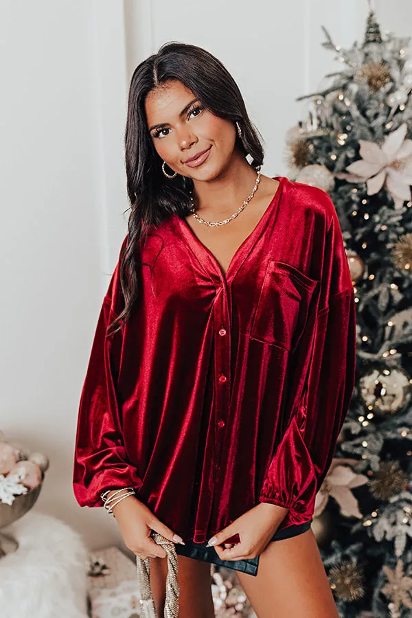 Adore Me Velvet Button Up sold by Impressions