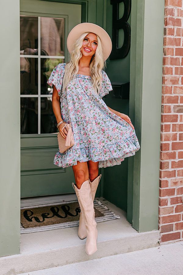 Modern Days Chambray Floral Dress sold by Impressions product image thumbnail 4