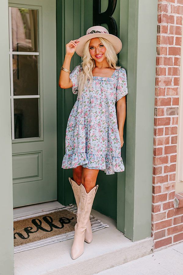 Modern Days Chambray Floral Dress sold by Impressions