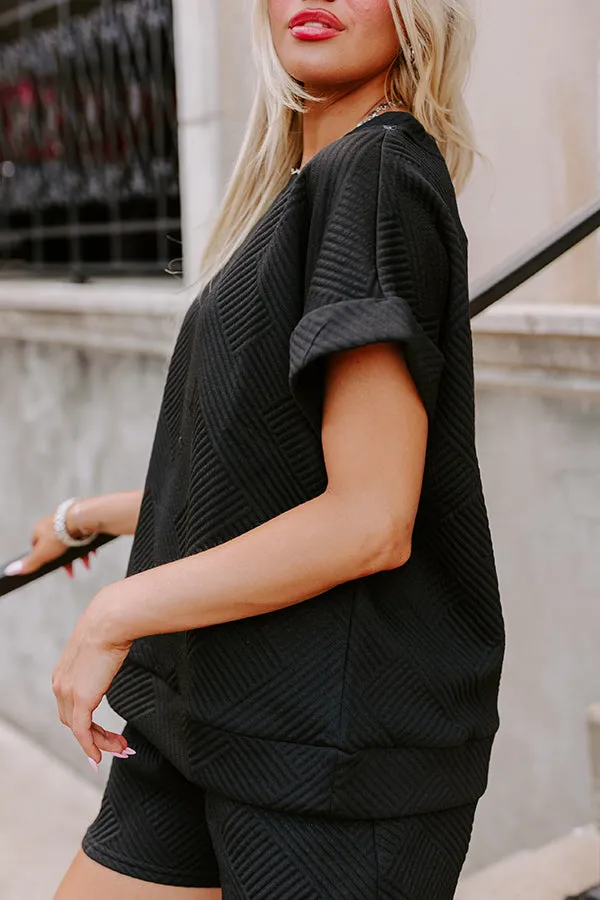 Coffee And Chit Chat Shift Top in Black sold by Impressions product image thumbnail 5