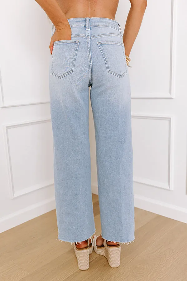Just USA Roxanne High Waist Straight Leg Jean in Light Wash sold by Impressions product image thumbnail 3