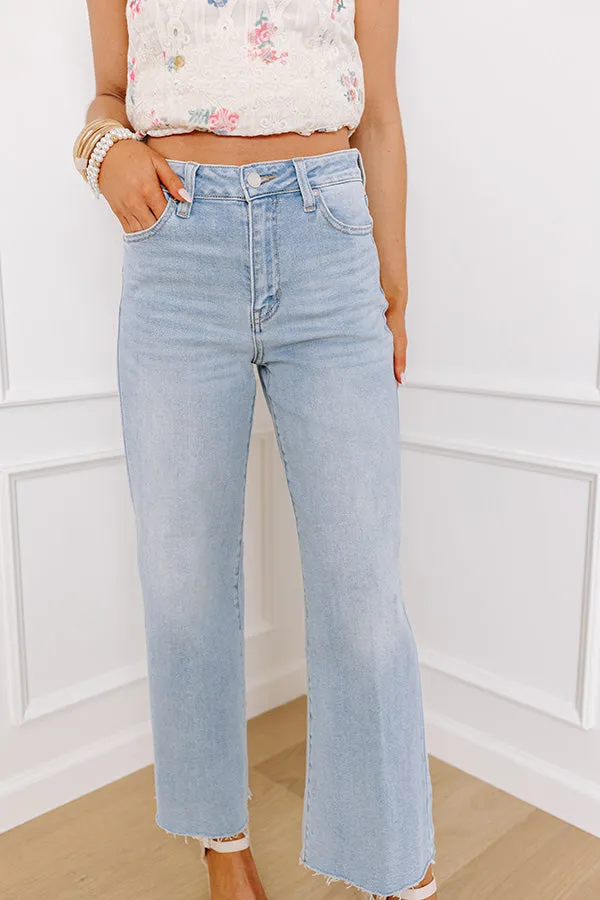 Just USA Roxanne High Waist Straight Leg Jean in Light Wash sold by Impressions product image thumbnail 4