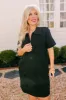 Casual Outing Mini Dress in Black Curves sold by Impressions