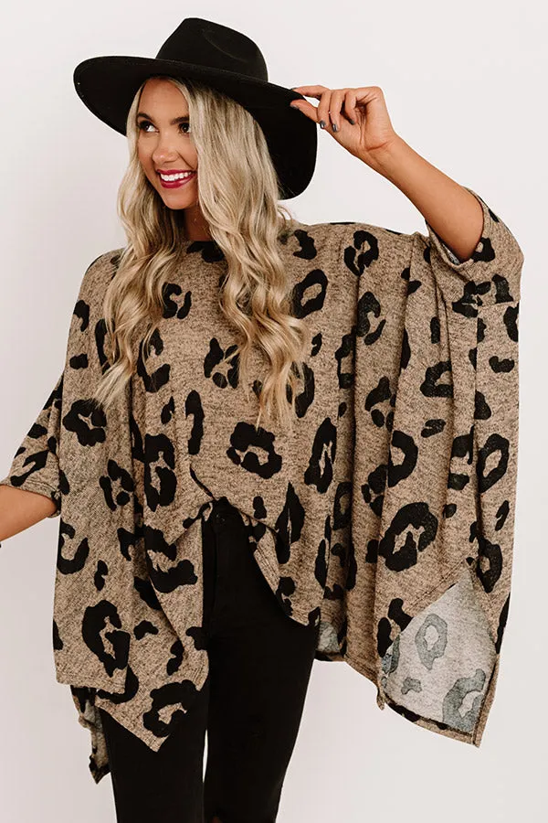 A Chic Peak Leopard Shift Tunic In Mocha sold by Impressions product image thumbnail 3