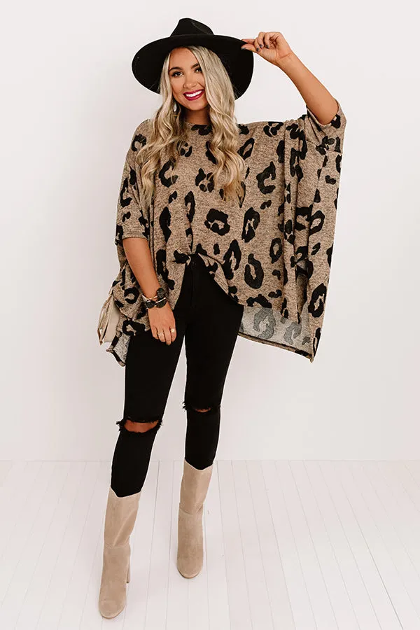A Chic Peak Leopard Shift Tunic In Mocha sold by Impressions