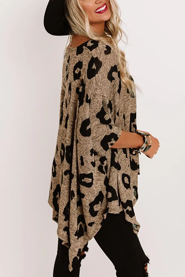 A Chic Peak Leopard Shift Tunic In Mocha sold by Impressions product image thumbnail 5