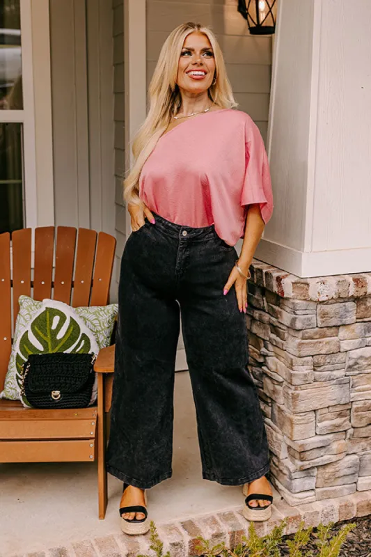 The Dex High Waist Straight Leg Jean In Black Curves sold by Impressions