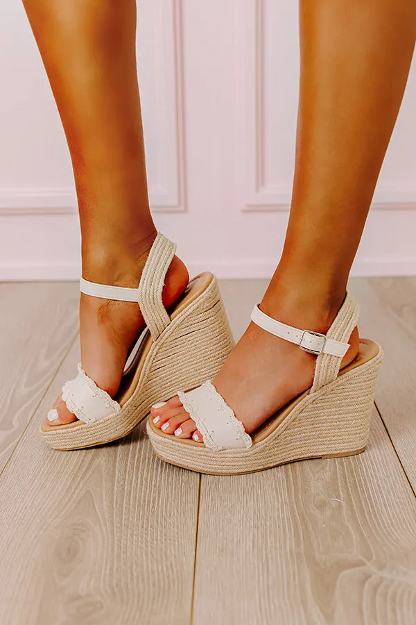 The Avery Wedge In Ivory sold by Impressions