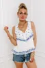 Trip To Venice Embroidered Top sold by Impressions