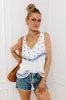Trip To Venice Embroidered Top sold by Impressions
