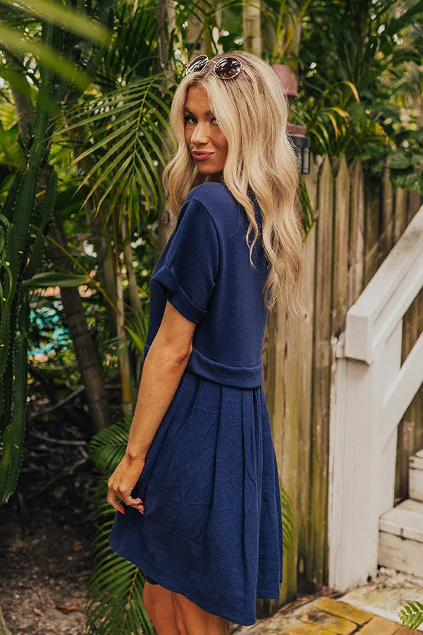 Simple Moment Mini Dress in Navy sold by Impressions product image thumbnail 4