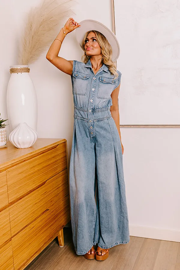Central Park Stroll Denim Jumpsuit sold by Impressions product image thumbnail 4